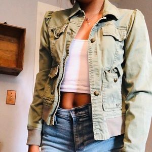 roxy deep green out wear jacket